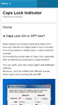 Mobile Screenshot of caps-lock-indicator.com