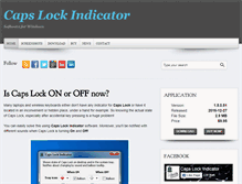 Tablet Screenshot of caps-lock-indicator.com